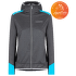Mikina La Sportiva AEQUILIBRIUM THERMAL HOODY Women Black/Malibu Blue