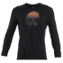 Tričko dlhý rukáv Icebreaker Merino 200 Oasis LS Crewe Ruapehu Round Men Black