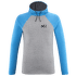 Mikina Millet Red Wall Light Hoodie Men H GREY/METHYL BLUE