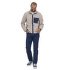 Mikina Patagonia Synch Jacket Men Oatmeal Heather w/Shore Blue