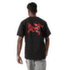 Tričko krátky rukáv Arcteryx Kragg SL Cotton Blurred Bird SS Men Black/Dynasty