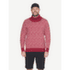 Sveter Devold Svalbard Refined High Neck 207A HINDBERRY/OFFWHITE