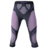Legíny 3/4 UYN Evolutyon UW Pants Medium Melange Women Anthracite Melange/Raspberry/Purple