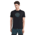 Tričko krátky rukáv Icebreaker Merino 125 Cool-Lite Sphere III SS Tee Vision Grid Black