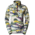 Mikina The North Face 100 GLACIER PRINTED 1/4 ZIP Women BLACK CURRANT PURPLE TRAIL DREAM PRINT