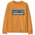 Tričko dlhý rukáv Patagonia LONG-SLEEVED P-6 LOGO T-SHIRT Kids Dried Mango