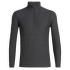 Pulóver (3/4 zapínanie) Icebreaker Waypoint LS Half Zip Men CHAR HTHR