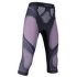 Legíny 3/4 UYN Evolutyon UW Pants Medium Melange Women Anthracite Melange/Raspberry/Purple