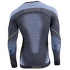 Tričko dlhý rukáv UYN Evolutyon UW Shirt Melange Men Anthracite melange/Blue/Yellow Shiny