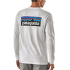 Tričko dlhý rukáv Patagonia P-6 Logo Responsibili-Tee LS Men White