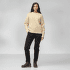 Sveter Fjällräven Övik Waffle Knit Women Black Oak