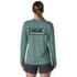 Tričko dlhý rukáv Patagonia Long-Sleeved Cap Cool Daily Shirt  - Boardshort Logo Women Cinnamon Brown - Dark Cinnamon Brown X-Dye