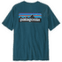 Tričko krátky rukáv Patagonia P-6 Logo Responsibili Tee Men Glacial Blue