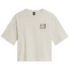SKI EMBROIDERED BOXY SHORT SLEEVE TEE-GRAPHIC WOMEN WHITE DUNE