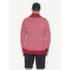 Sveter Devold Svalbard Refined High Neck 207A HINDBERRY/OFFWHITE