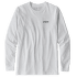 Tričko dlhý rukáv Patagonia P-6 Logo Responsibili-Tee LS Men White