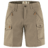 Kraťasy Fjällräven Nikka Shorts Curved Women Suede Brown