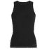 Tielko Icebreaker Merino Blend Rib Lotus Tank Women BLACK