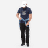 Tričko krátky rukáv Millet CHAMONIX LOGO TS SS Men SAPHIR NEW