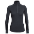 Tričko dlhý rukáv Icebreaker Winter Zone LS Half Zip Women (103330) Jet HTHR/Black/Snow