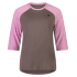 Tričko krátky rukáv Mons Royale Tarn Merino Shift Raglan 3/4 Women Pop Pink / Iron