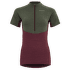 Tričko krátky rukáv Devold Standal Merino Tee Zip Neck Women 740A Beetroot