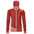 Bunda Ortovox SWISSWOOL COL BECCHEI HYBRID JACKET WOMEN 23501 sunset orange