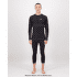 Legíny Mons Royale Ascender Merino Seamless 3/4 Legging Men Forged Iron / Black