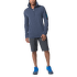 Tričko dlhý rukáv Icebreaker Compass LS Half Zip Hood Men (102225) Fanthom HTHR/Fanthom HTHR/Cyan