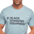 Tričko krátky rukáv Black Diamond Stacked Logo Tee Men Blue Ash