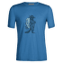 Tričko krátky rukáv Icebreaker Tech Lite II SS Tee Waschbar Wandering Men AZUL