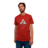 Tričko krátky rukáv Black Diamond Mountain Logo SS Tee Men Red Rock