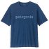 Tričko krátky rukáv Patagonia Cap Cool Daily Graphic Shirt Men 73 Text Logo: Clement Blue X-Dye