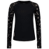 Tričko dlhý rukáv Mons Royale Bella Merino Air-Con LS Women Black Daisy