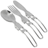 Príbor Rockland 3pc Folding Cutlery Set