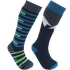 Podkolienky Lorpen Merino Kids Ski 2 Pack - S2KNN BLUE/GREEN