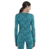Tričko dlhý rukáv Icebreaker Merino 200 Oasis LS Crewe Macro Camo Women TEMPO/BLACK/NIGHTSHAD/AOP