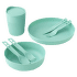 Set Sea to Summit Passage Dinnerware Set - [1P] [7 Piece] Aqua Sea Blue