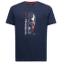 SOLUTION T-SHIRT Night Sky/Mountain Red