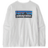 Tričko dlhý rukáv Patagonia Long-Sleeved P-6 Logo Women Fiber White