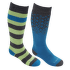Podkolienky Lorpen Merino Kids Ski 2 Pack - S2KN BLUE/ACID YELLOW