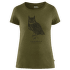 Tričko krátky rukáv Fjällräven Owl Print T-Shirt Women Green