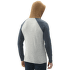 Mikina Millet Red Wall Light Hoodie Men H GREY/METHYL BLUE