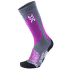 Podkolienky UYN Ski All Mountain Women Medium Grey Melange/Purple