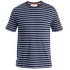 Tričko krátky rukáv Icebreaker Merino Drayden SS Tee Stripe Men MIDNIGHT NAVY/SNOW/S