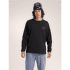 Tričko dlhý rukáv Arcteryx Kragg Cotton Heatmap LS Men Black/Multi