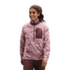 Pulóver Black Diamond Rift HZ Fleece Jacket Women Relief-Meadow Rose-Fig