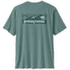 Tričko krátky rukáv Patagonia Cap Cool Daily Shirt  - Boardshort Logo Men Blue Sage - Light Blue Sage X-Dye