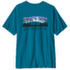 Tričko krátky rukáv Patagonia FITZ ROY FOOTHILLS T-SHIRT Men Glacial Blue