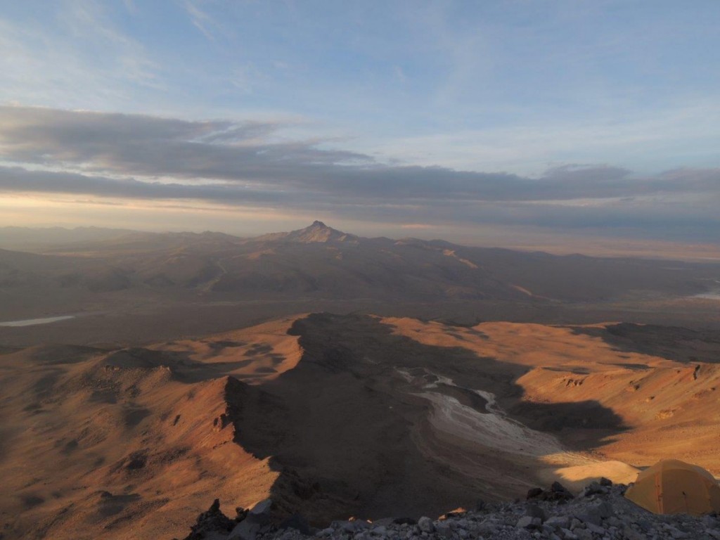  Pohľad z 'výškového' tábora, Bolivia 2015